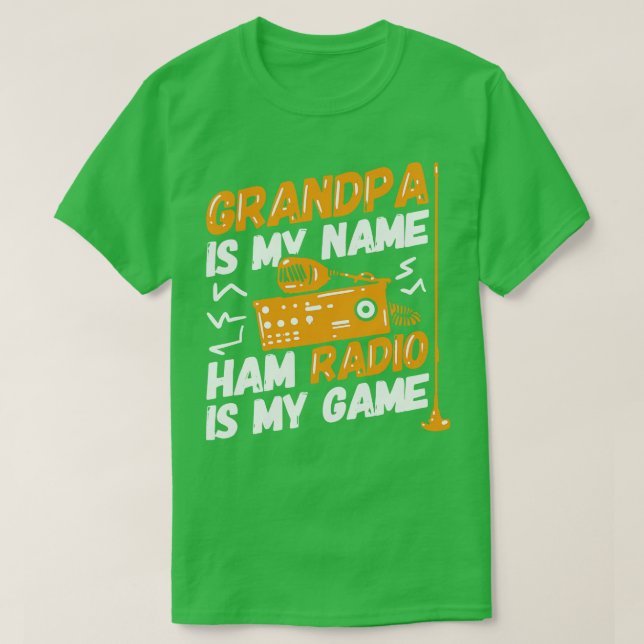 Camiseta Ham Radio Grandpa (Diseño del anverso)