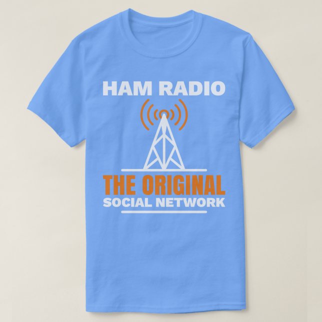 Camiseta Ham Radio La Red Social Original (Diseño del anverso)