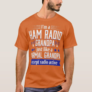 Camiseta Ham Radio Operador Amateur Radio Funny Grandpa Gif