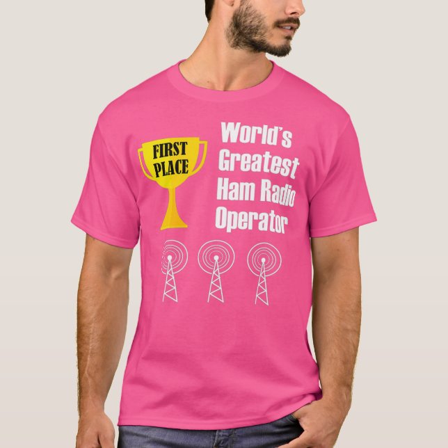 Camiseta Ham Radio Operador Amateur Radio Funny Greatest (Anverso)