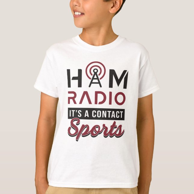 Camiseta HAM Radio Operator Amateur Code Antenna Gift Idea (Anverso)