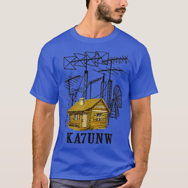Camiseta Ham Radio Operator Amateur KA7UNW T Shirt Gift (Anverso)