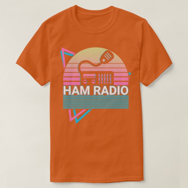 Camiseta Ham Radio Operator Amateur Radio Retro Regalo (Diseño del anverso)