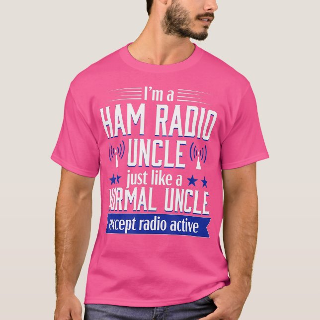 Camiseta Ham Radio Operator Amateur Radio Uncle Funny (Anverso)