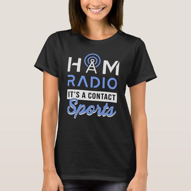 Camiseta HAM Radio Operator Antenna Amateur Code Gift Idea (Anverso)