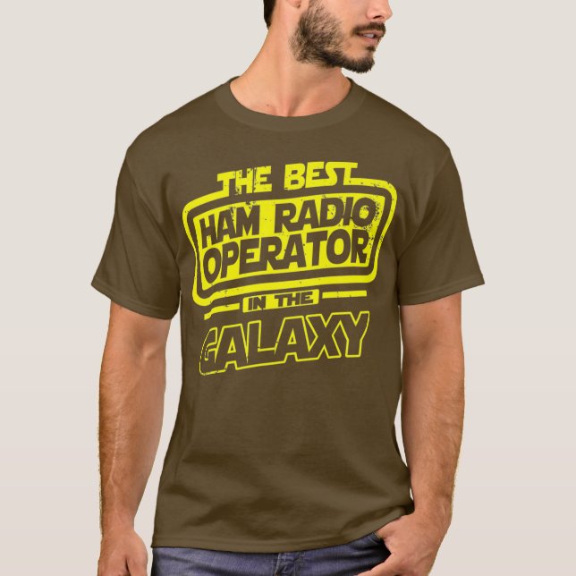 Camiseta Ham Radio Operator El Mejor En El Regalo Galaxy (Anverso)
