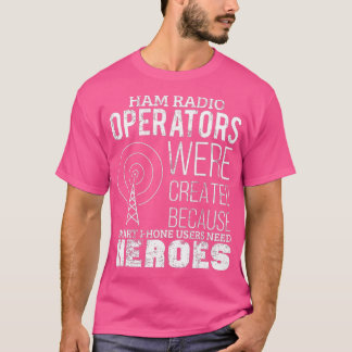 Camiseta Ham Radio Operator Funny Radio Amateur Dad Mens