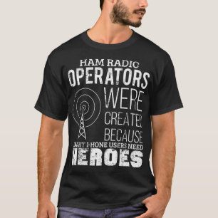 Camiseta Ham Radio Operator Funny Radio Amateur Dad Mens
