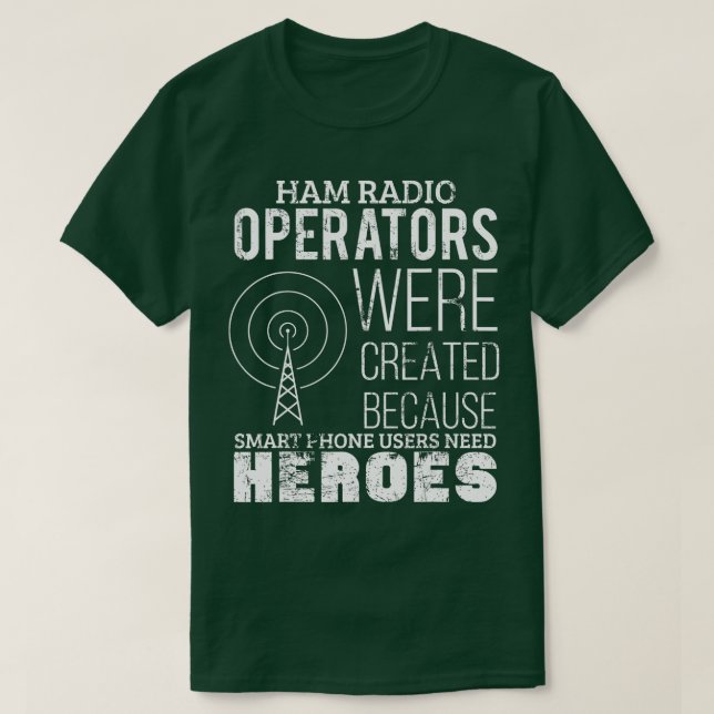 Camiseta Ham Radio Operator Funny Radio Padre Amateur (Diseño del anverso)