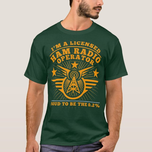 Camiseta Ham Radio Operator Proud Funny CB Radio Gift (Anverso)