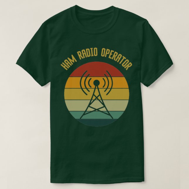 Camiseta Ham Radio Operator Vintage (Diseño del anverso)