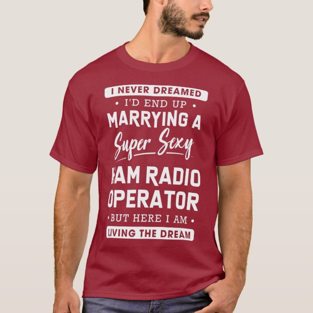 Camiseta Ham Radio Operator Wife (Anverso)