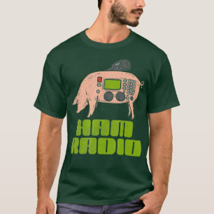 Camiseta Ham Radio Pig - Operador Amateur de Radio