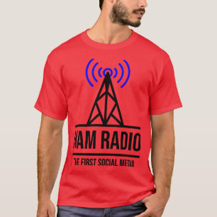 Camiseta Ham Radio The First Social Media
