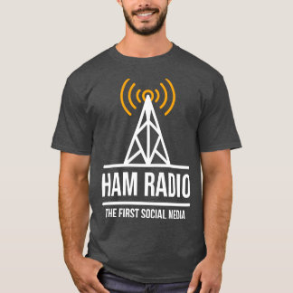 Camiseta Ham Radio The First Social Media (1)