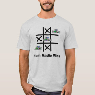 Camiseta Ham Radio Tic Tac Toe T-Shirt