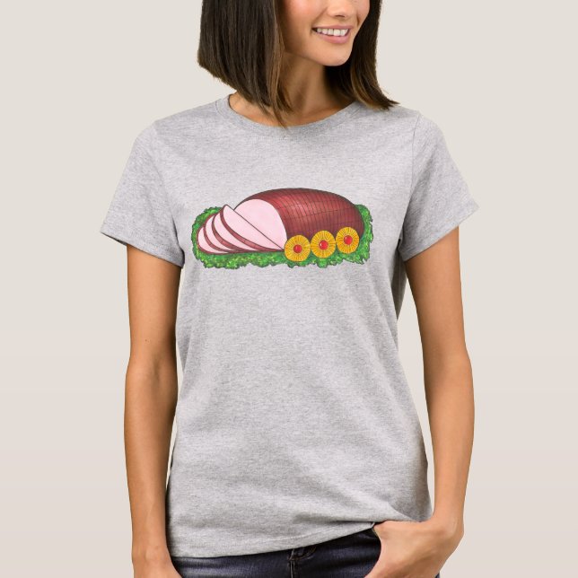 Camiseta Ham y Navidades de piña en vacaciones de Pascua (Anverso)