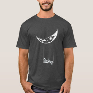 Camiseta Hamaca de astronauta chica de la luna