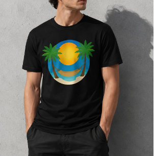 Camiseta Hamaca de palmeras de playa
