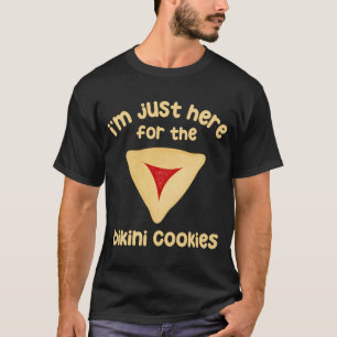 Camiseta Hamantashen Just Here For The Bikini Cookies Purim