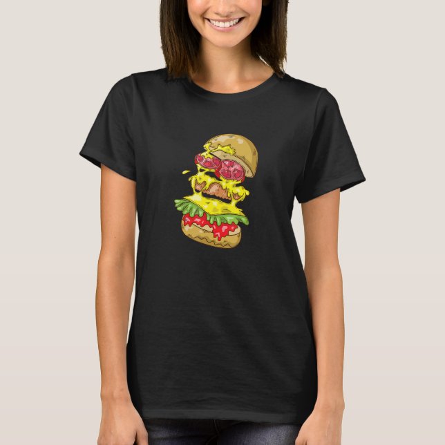 Camiseta Hambre Con Tomates Y Queso (Anverso)