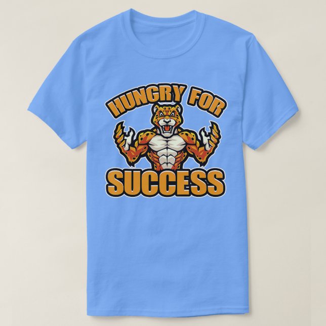 Camiseta Hambre De Éxito Gato Cheetah (Diseño del anverso)