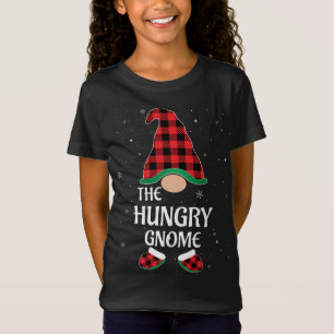Camiseta Hambre Gnome Búfalo Red Plaid Navidades que coinci