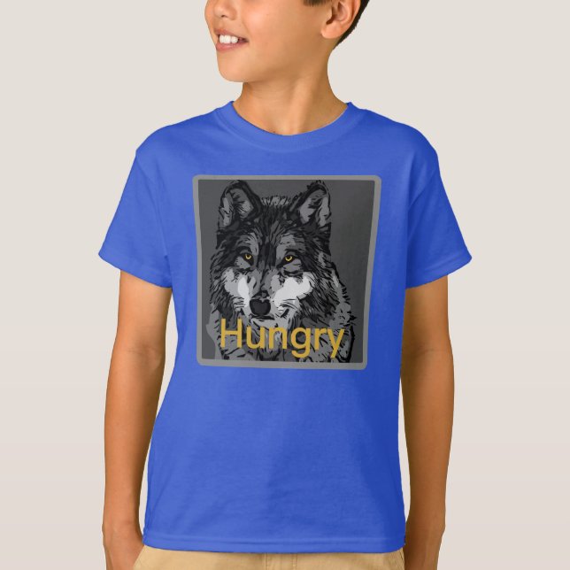 Camiseta Hambre: Los niños tienen las manos básicas, el ino (Anverso)