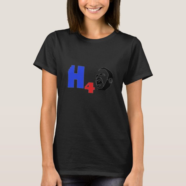 Camiseta Hambre por Obama (ropa estadounidense para mujeres (Anverso)
