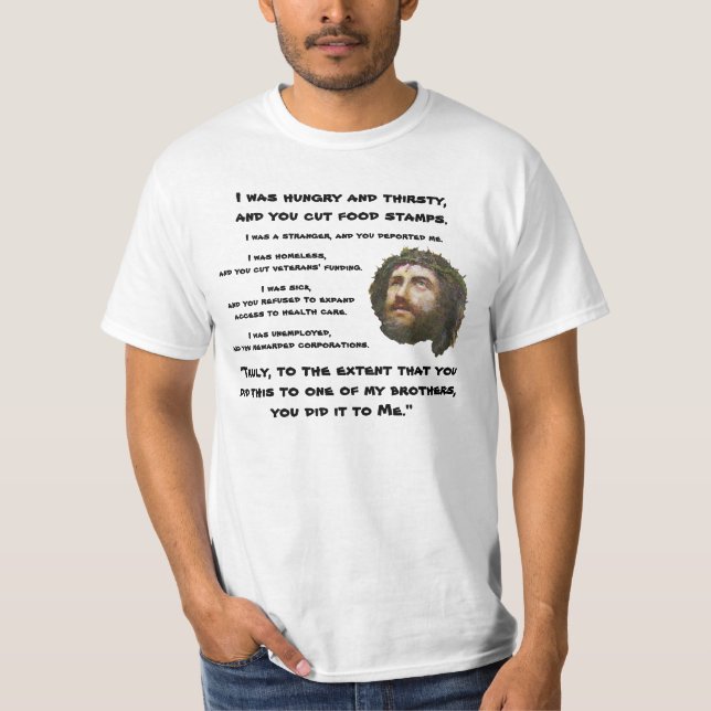 Camiseta Hambre Y Sed (Anverso)