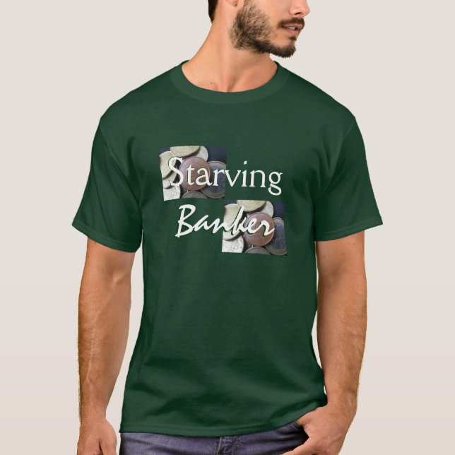 Camiseta Hambriento A La Banca En Un Bosque Verde Profundo (Anverso)