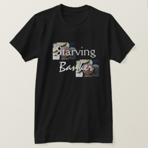 Camiseta Hambriento Al Banquero En Negro