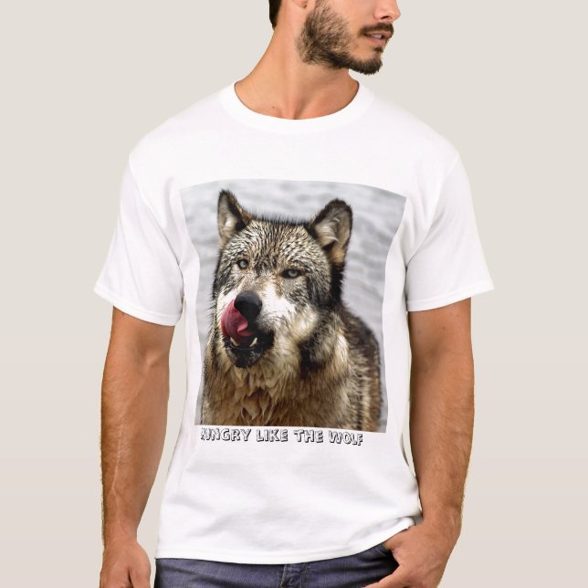 Camiseta Hambriento como el lobo (Anverso)