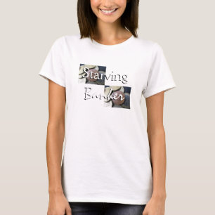 Camiseta Hambriento De Banquero En Blanco