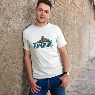 Camiseta Hamburg Germany Skyline T-Shirt
