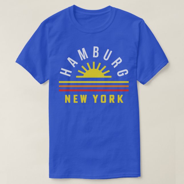 Camiseta Hamburg Nueva York Búfalo NY Lago Erie WNY 2 (Diseño del anverso)