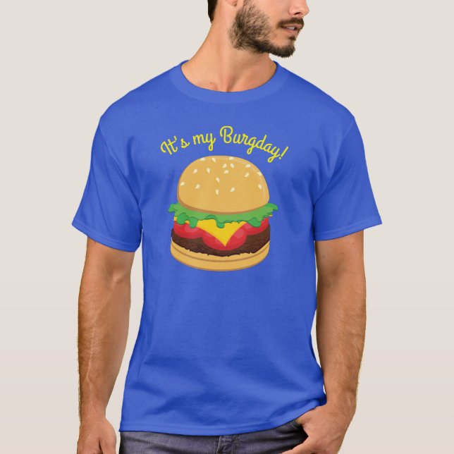 Camiseta Hamburger Birthday Party Burger Burgday T-Shirt (Anverso)