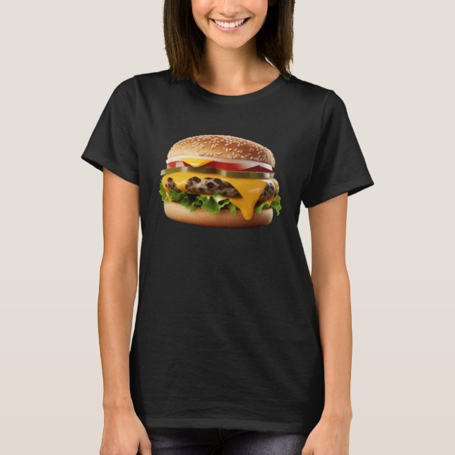 Camiseta Hamburger Burger Food Day Buns Cheeseburger Grilli (Anverso)