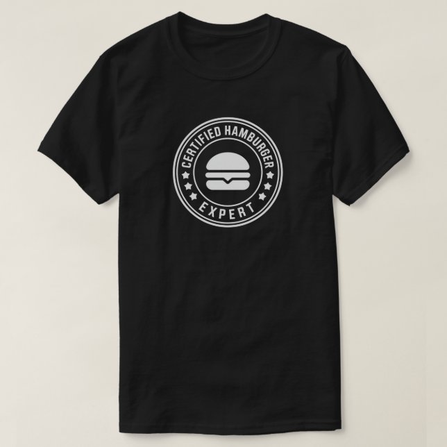Camiseta Hamburger Expert Hamburgers Burgers T-Shirt (Diseño del anverso)