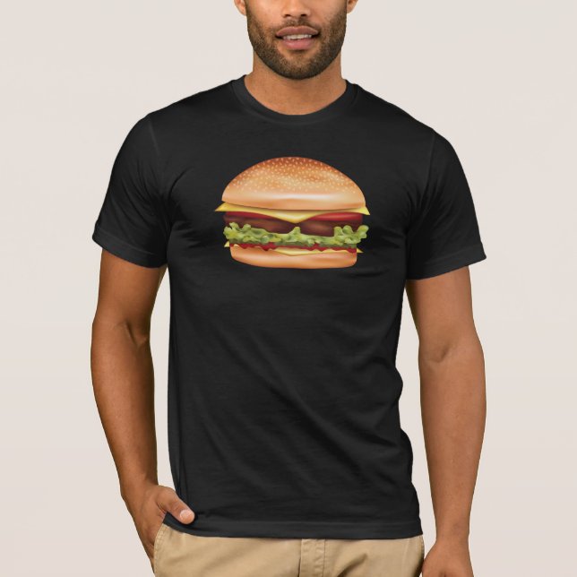 Camiseta Hamburger Fast Food Ilustracion (Anverso)