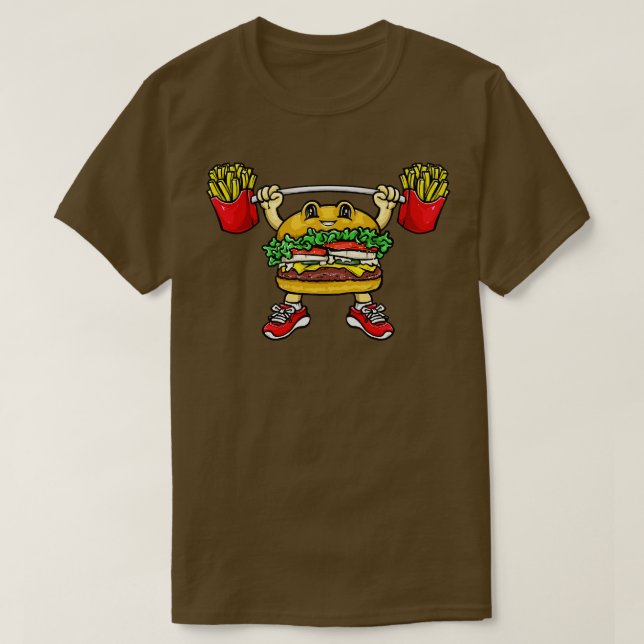 Camiseta Hamburger Fries (Diseño del anverso)