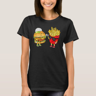 Camiseta Hamburger Fries High Five Guay Fun Combo Snu
