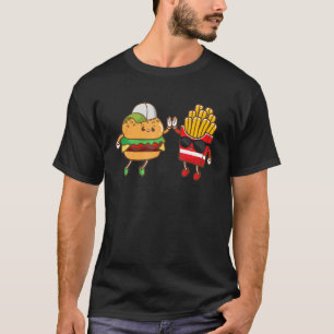 Camiseta Hamburger Fries High Five Perfect Comida