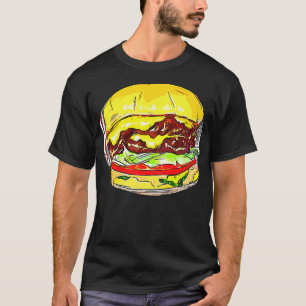 Camiseta Hamburger Shirer Burger Shirer Cheeseburger Burger