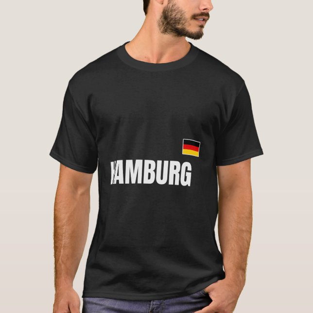 Camiseta Hamburgo Bandera Alemania Bandera Alemana Hamburgo (Anverso)