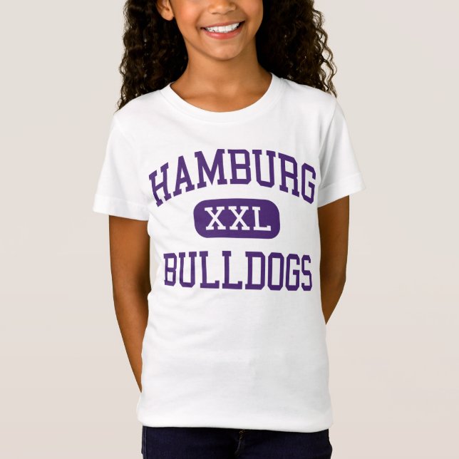 Camiseta Hamburgo - bulldoges - alta - Hamburgo Nueva York (Anverso)