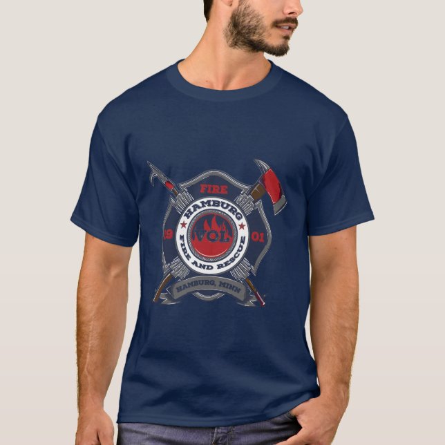 Camiseta Hamburgo, Departamento de Incendios Mineros. (Anverso)