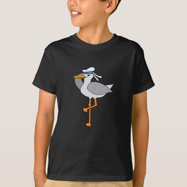 Camiseta Hamburgo Flamingo Seagull Funny Animals North (Anverso)