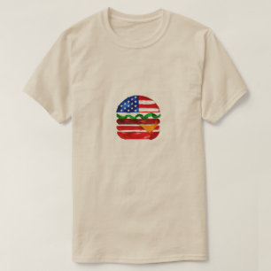 Camiseta Hamburguesa América (Pintura Blanca No. 1)