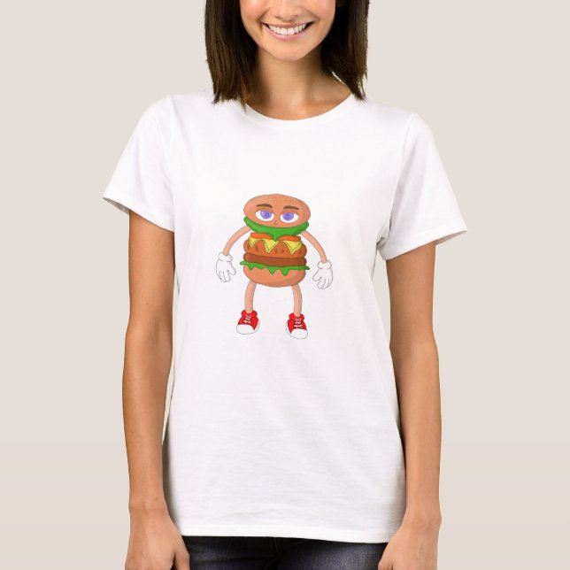 Camiseta Hamburguesa amistosa (Anverso)